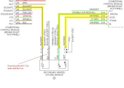 99 Civic O2 Sensor Wiring Diagram