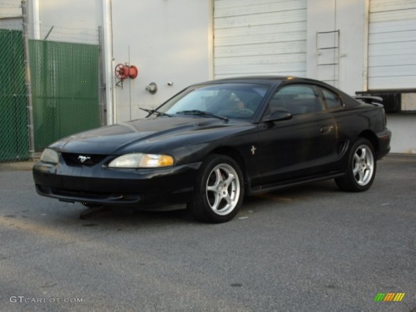 1996 Black Ford Mustang V6 Coupe 93039297 Photo 4 1996 Black Ford Mustang V6 Coupe 93039297 Photo 4