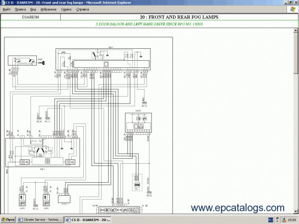 Citroen C5 Wiring Diagram