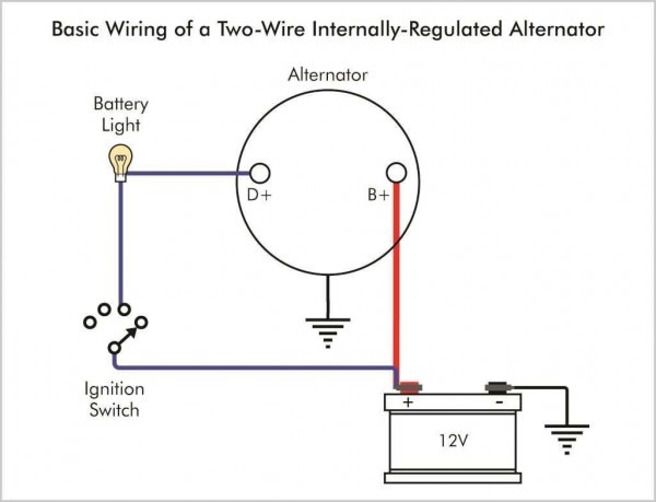 One Wire Alternator Wiring Diagram Chevy