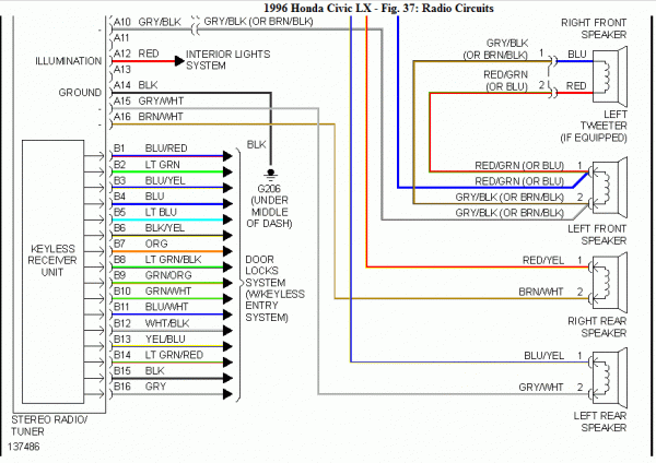 98 Honda Civic Stereo Wiring Diagram