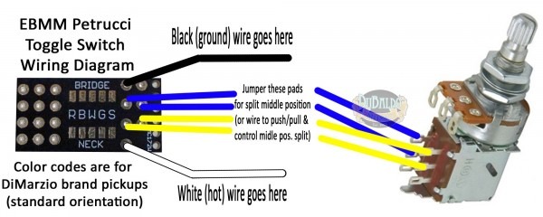 John Petrucci Jp6 Wiring Diagram For Coil Split Push Pull Humbuckers