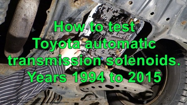 1995 TOYOTA 4RUNNER AUTOMATIC TRANSMISSION PROBLEMS visual data 2