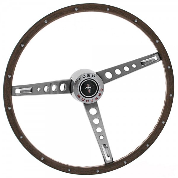 Mustang Woodgrain Steering Wheel Kit With Center Cap 1965 Mustang Woodgrain Steering Wheel Kit With Center Cap 1965