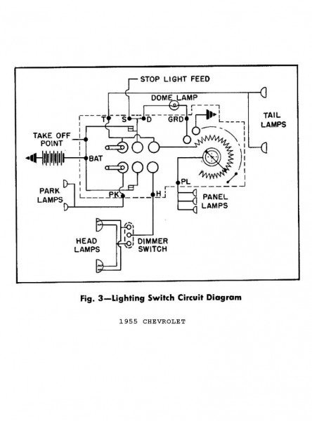 1955 Chevy Headlight Switch Wiring Diagram | Car Wiring Diagram