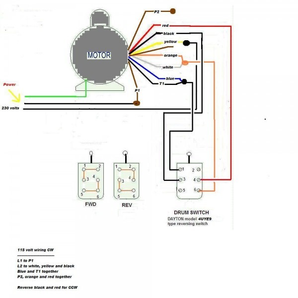 120 220 Motor Wiring Diagram 120 220 Motor Wiring Diagram