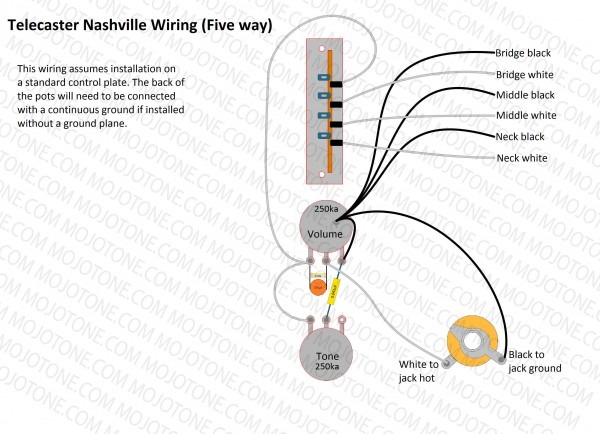 Nashville Tele Wiring Schematic