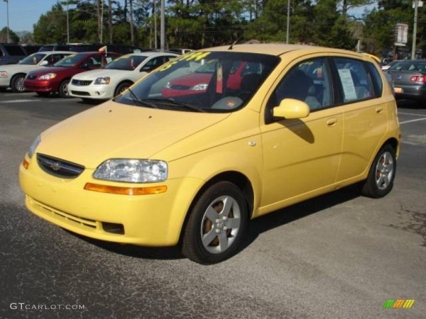 2005 Summer Yellow Chevrolet Aveo Ls Hatchback 2812719 2005 Summer Yellow Chevrolet Aveo Ls Hatchback 2812719