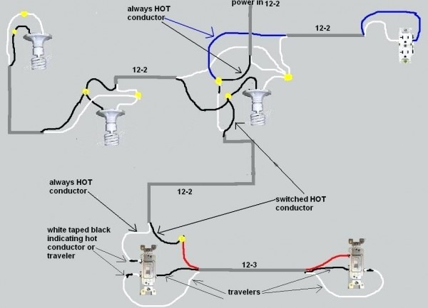 Three Way Switch Wiring Diagram For Lights Three Way Switch Wiring Diagram For Lights