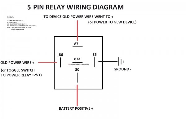 5 Pin Momentary Switch Wiring Diagram
