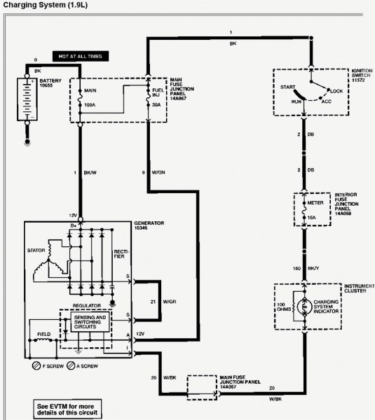 [DIAGRAM] Wiring Diagram For Ford Alternator With Internal Regulator
