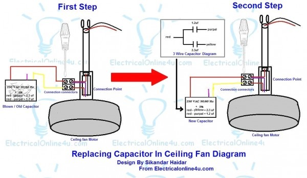 Ceiling Fan Capacitor Circuit Diagram