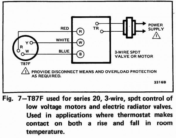 Honeywell T87f Wiring