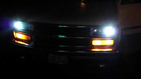 Spyder Projecter Headlights On 1994 Chevy K1500 Spyder Projecter Headlights On 1994 Chevy K1500