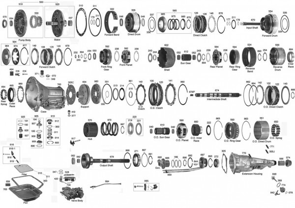 46re Transmission Diagram