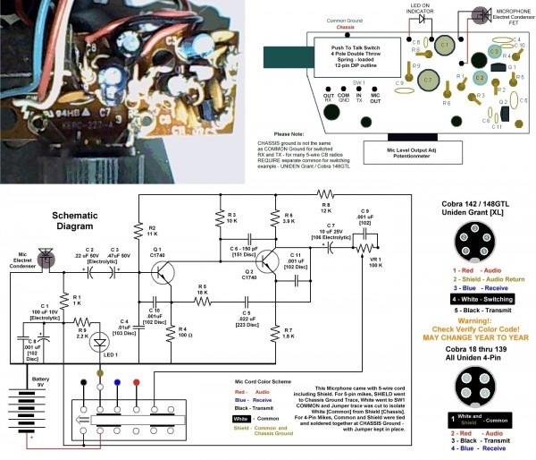 Cb Mic Wiring Diagrams cobra 29 mic wiring diagram 