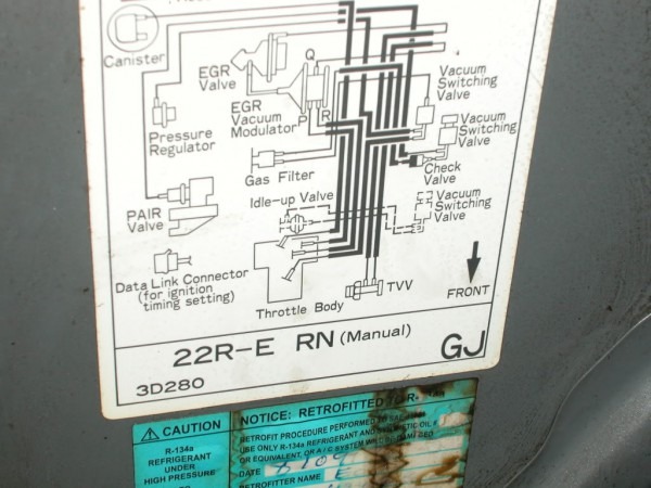 22re Vacuum Hoses Help! 22re Vacuum Hoses Help!