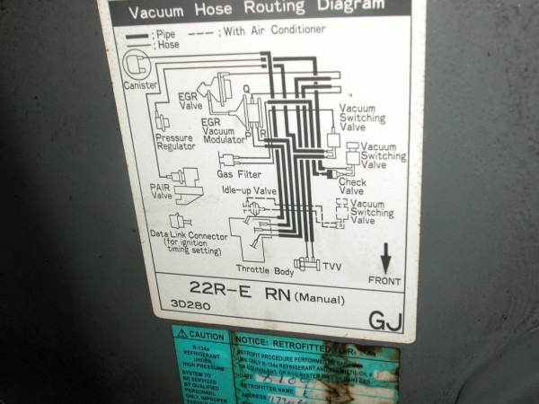 22re Vacuum Hoses Help! 22re Vacuum Hoses Help!