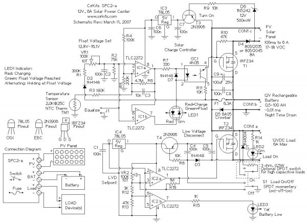 Mppt Solar Charge Controller Circuit Diagram