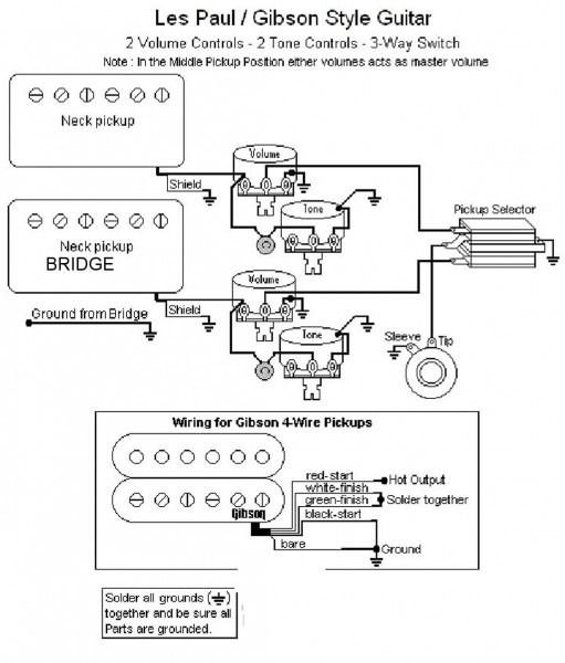 3 Pickup Les Paul Wiring Diagram