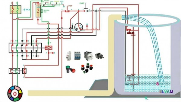 Automatic Water Level Controler Single Phase Motor Starter Automatic Water Level Controler Single Phase Motor Starter