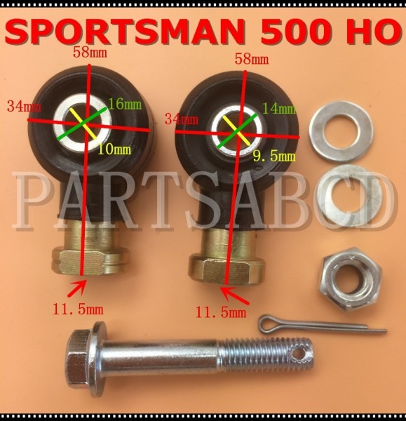 Tie Rod End Kit For Polaris Sportsman 500 4x4 6x6 Efi Ho X2 1998 Tie Rod End Kit For Polaris Sportsman 500 4x4 6x6 Efi Ho X2 1998