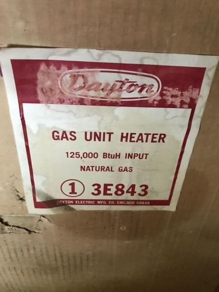 Lot Dayton Gas Unit Heater Lot Dayton Gas Unit Heater