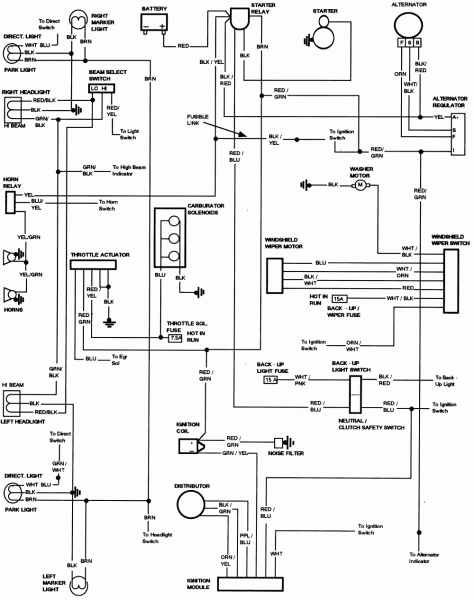 Alternator Warning Light Wiring Diagram