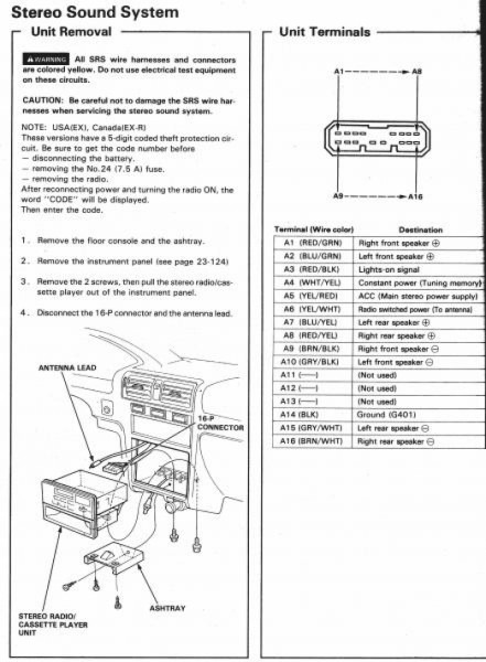 2003 Honda Element Radio Wiring | Car Wiring Diagram