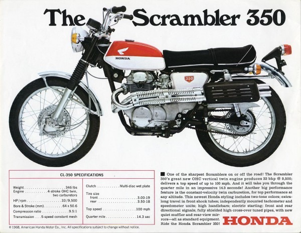 Honda Cl350 History Honda Cl350 History