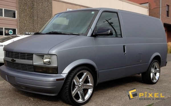 Chevy Astro Van Matte Silver Wrap Chevy Astro Van Matte Silver Wrap