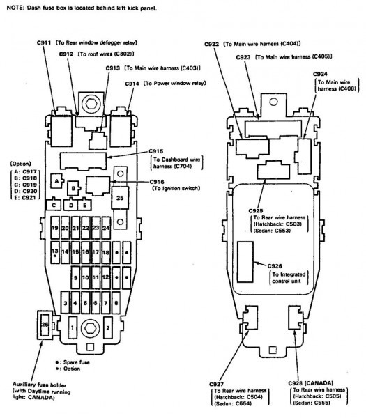 1994 Acura Integra Wiring Diagram
