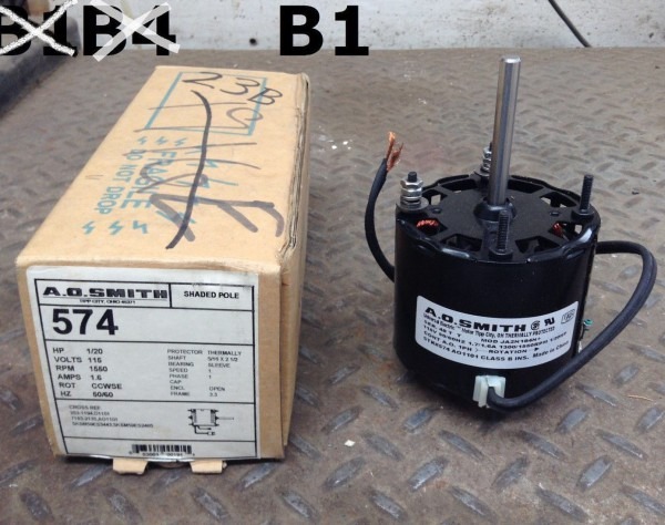Ao Smith 574 Condenser Fan Motor 1 20hp 1550rpm 115v 5 16Ã2 Ao Smith 574 Condenser Fan Motor 1 20hp 1550rpm 115v 5 16Ã2