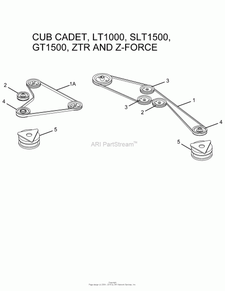 Oregon Cub Cadet Parts Diagram For Cub Cadet, Lt1000, Slt1500 Oregon Cub Cadet Parts Diagram For Cub Cadet, Lt1000, Slt1500