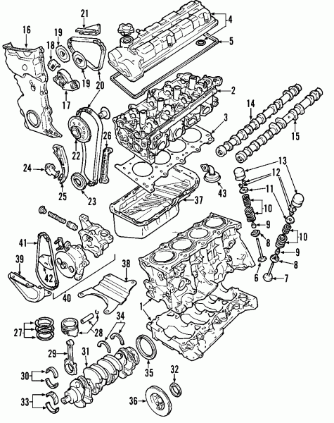 1999 Suzuki Grand Vitara Engine Parts Crankshaft & Bearings Thrust 1999 Suzuki Grand Vitara Engine Parts Crankshaft & Bearings Thrust