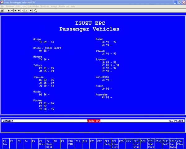 Isuzu Spare Parts Catalog American Region Isuzu Spare Parts Catalog American Region