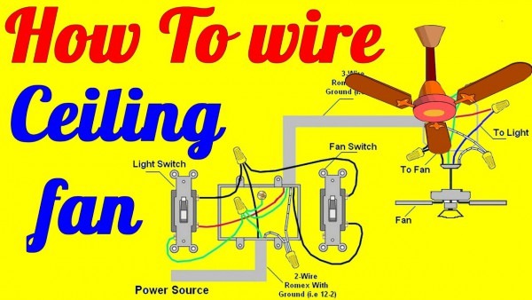 How To Wire Ceiling Fan With Light Switch How To Wire Ceiling Fan With Light Switch
