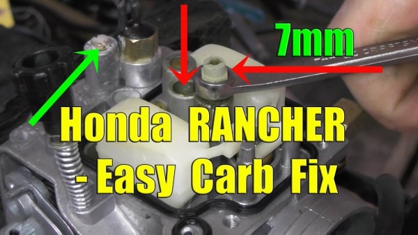 Honda Rancher Fourtrax Carburetor Removal And Cleaning Honda Rancher Fourtrax Carburetor Removal And Cleaning