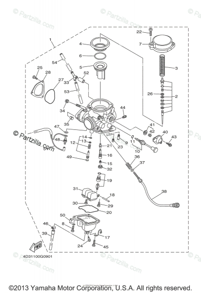 Yamaha Atv 2008 Oem Parts Diagram For Carburetor Yamaha Atv 2008 Oem Parts Diagram For Carburetor