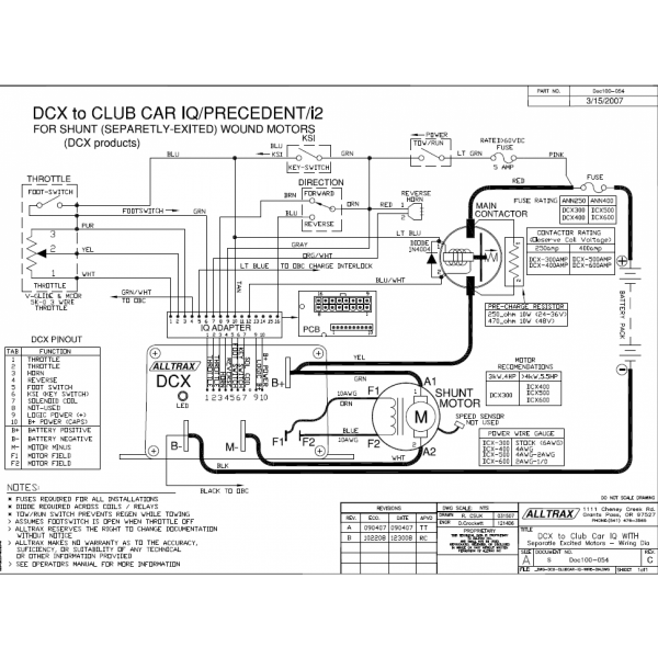 2003 Club Car Ds Wiring Diagram