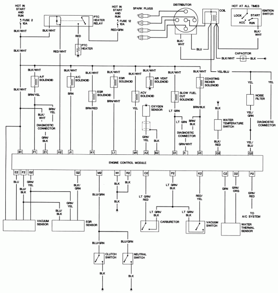 Mazda B2200 Wiring Diagram