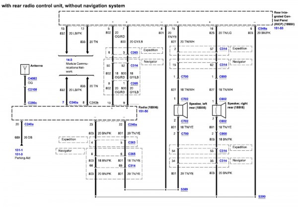 2004 Ford Expedition I Need A Diagram For The Radio Wiring