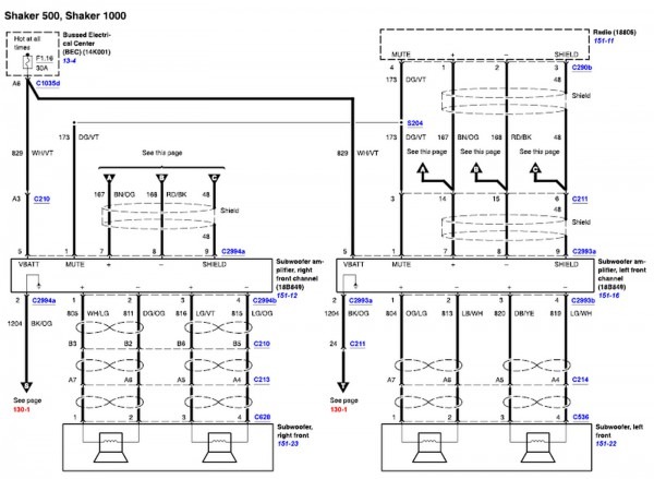 Shaker 500 Wiring Harness