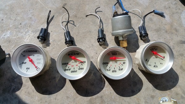 Gauges! Aem Wideband, Oil Pressure, Water Temp, And More Gauges! Aem Wideband, Oil Pressure, Water Temp, And More