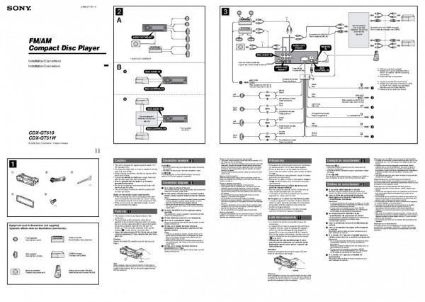 Sony Cdx Gt57up Wiring Diagram