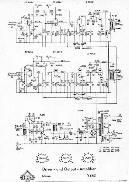 Emt Stereo Tube Reverb Amplifier Schematic Emt Stereo Tube Reverb Amplifier Schematic
