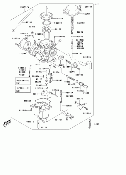 2006 Kawasaki Kfx400 Carburetor Parts 2006 Kawasaki Kfx400 Carburetor Parts