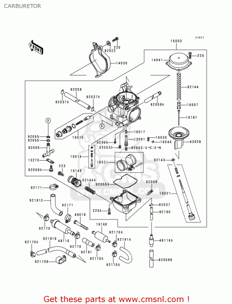 Kawasaki Kfx 400 Carburetor Diagram
