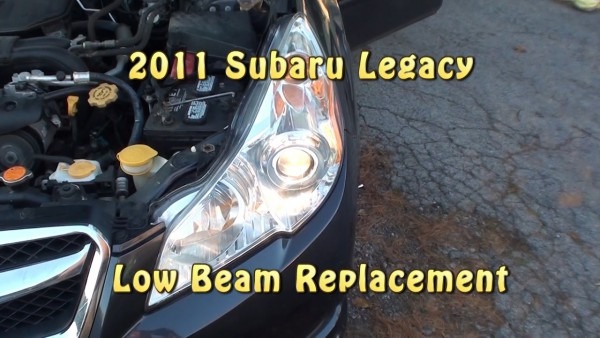 2011 Subaru Legacy Low Beam Headlight Replacement 2011 Subaru Legacy Low Beam Headlight Replacement