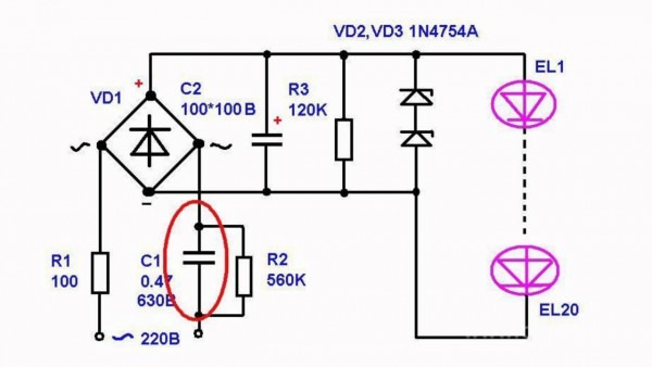 Simple Power Supply Circuits For Led Lamps Simple Power Supply Circuits For Led Lamps
